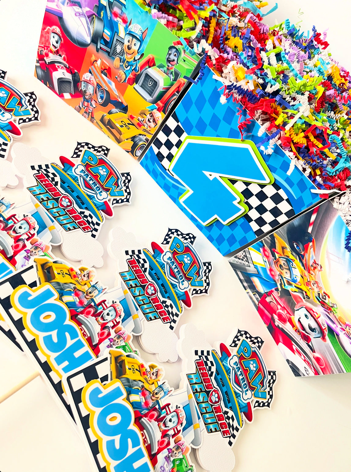 Paw Patrol Race Rescue themed Party Decorations