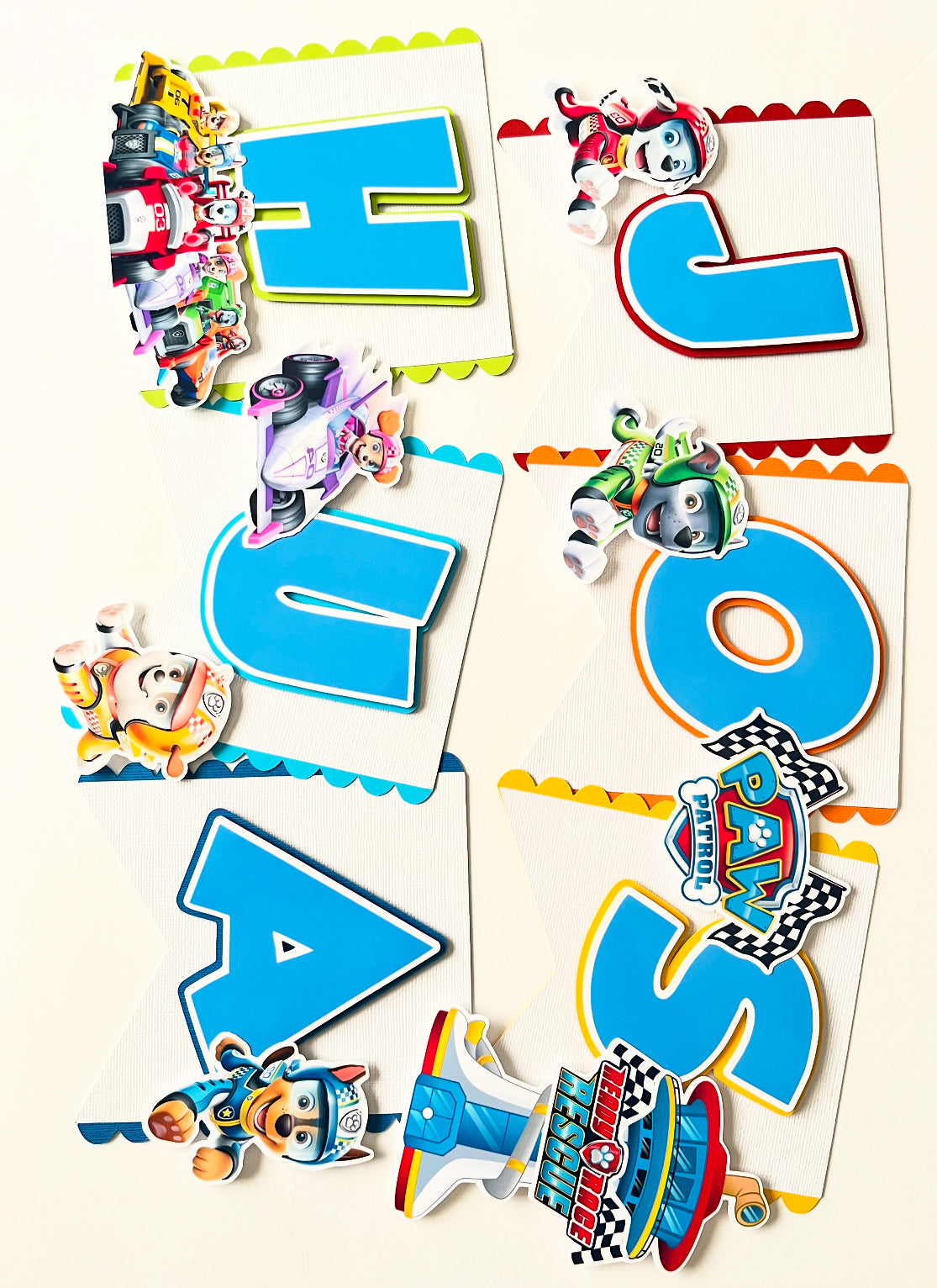 Paw Patrol Race Rescue themed Party Decorations