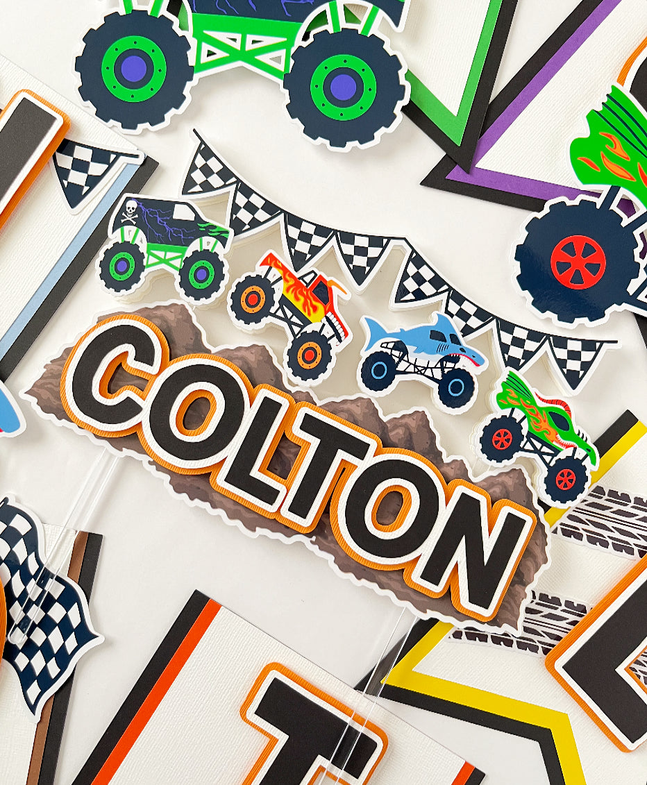 Monster Truck themed Party Decorations