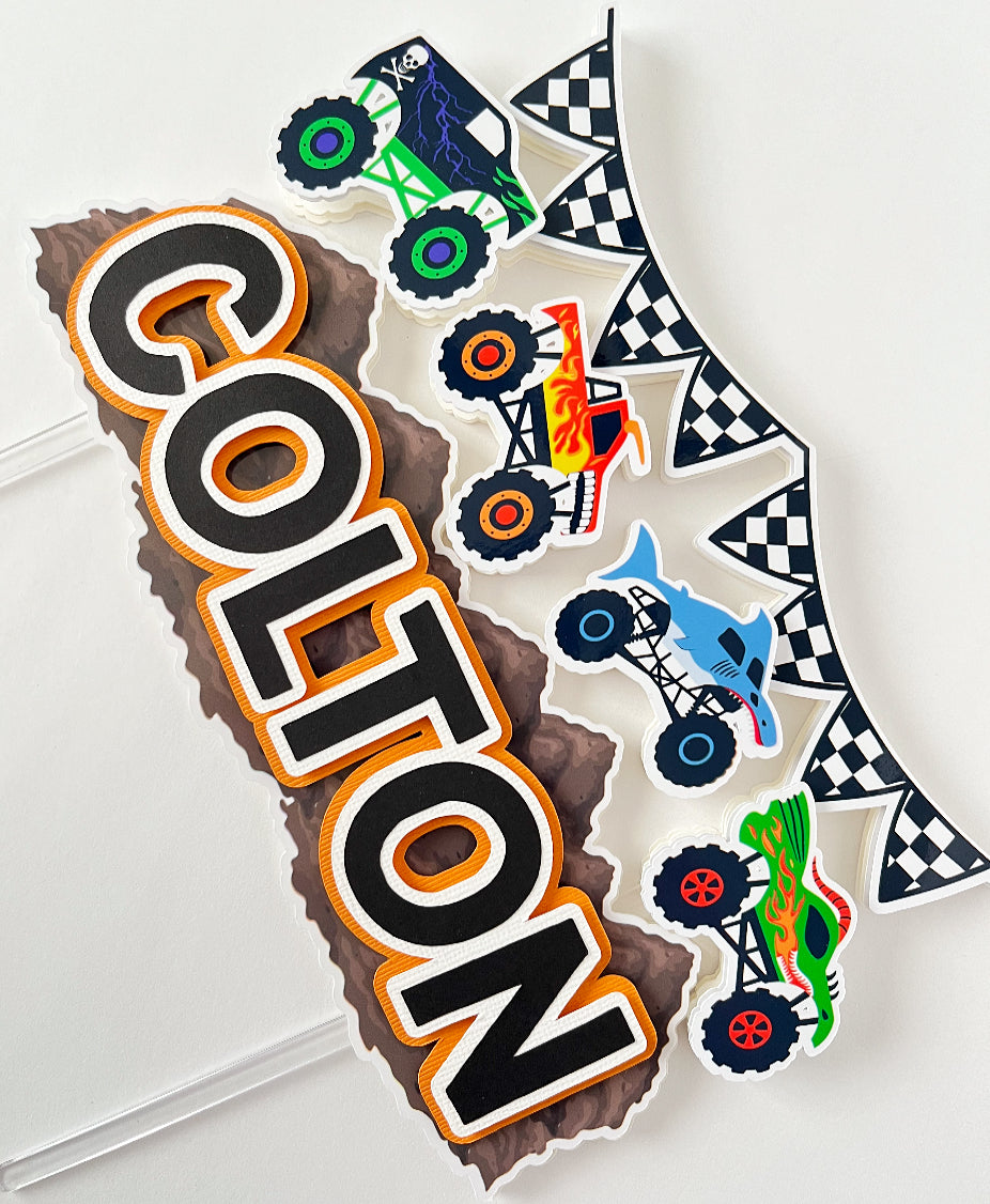 Monster Truck themed Party Decorations