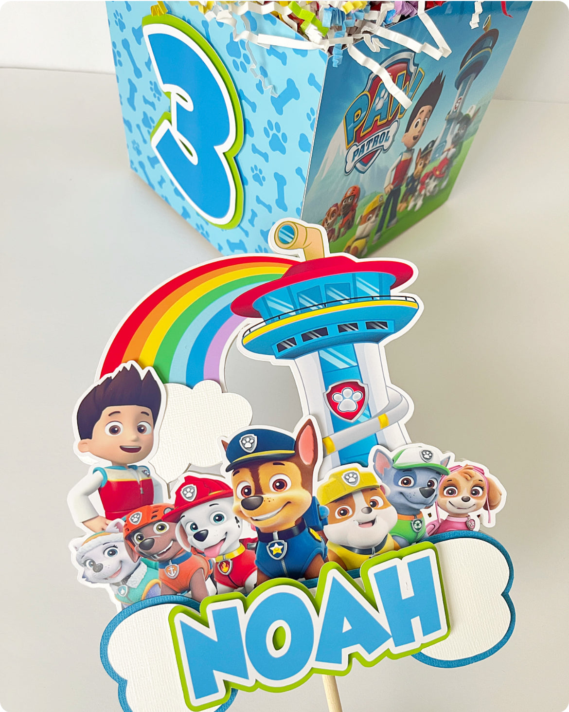 Paw Patrol themed Centerpieces