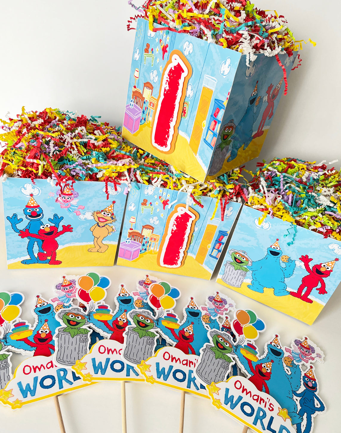 Elmo's World themed Centerpieces
