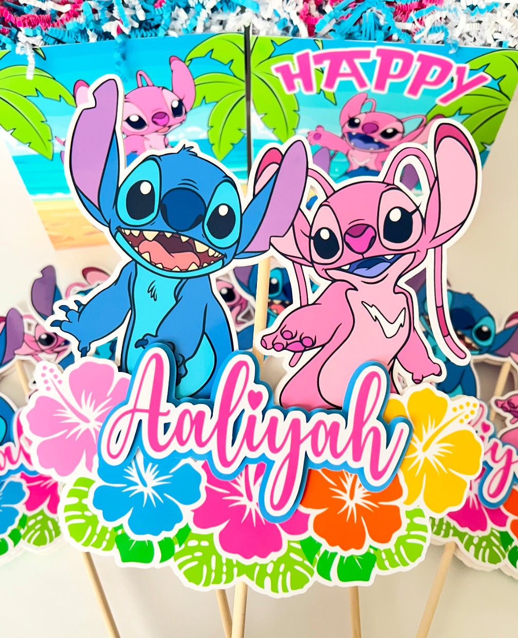 Stitch and Angel themed Party Decorations