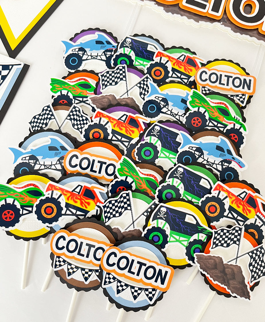 Monster Truck themed Party Decorations