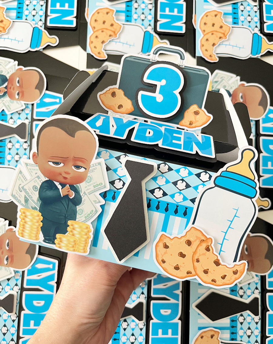 Boss Baby Gable Favor Boxes