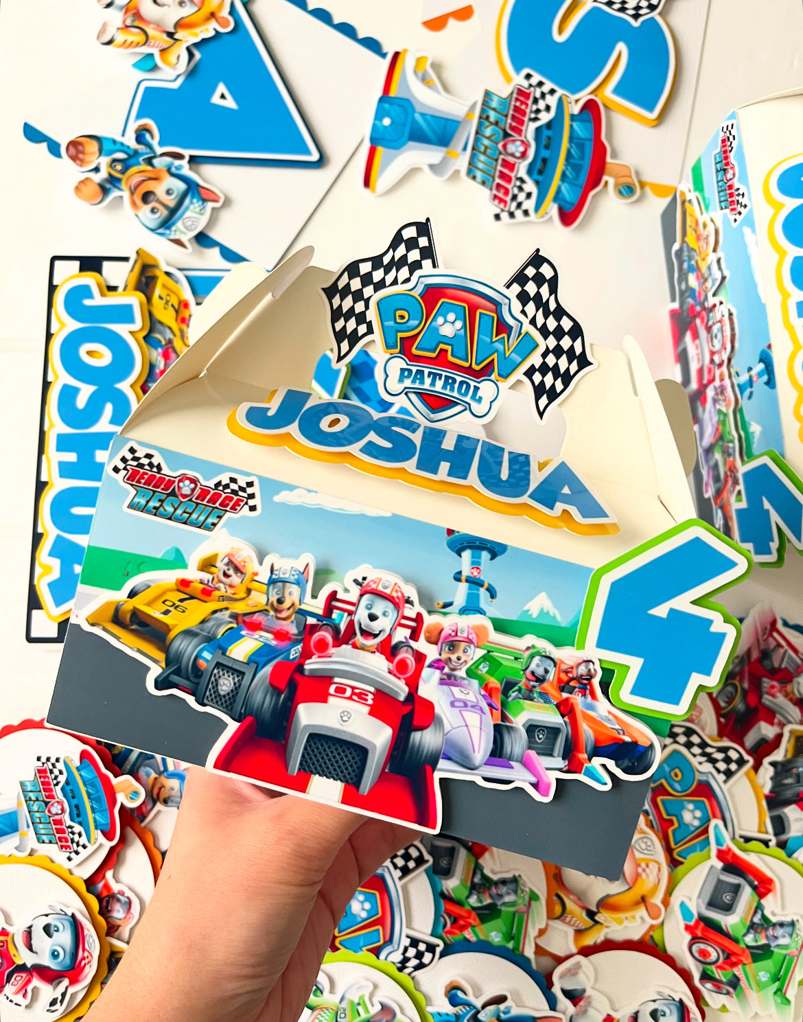 Paw Patrol Race Rescue themed Party Decorations