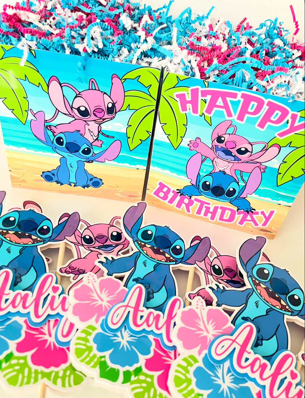 Stitch and Angel themed Party Decorations