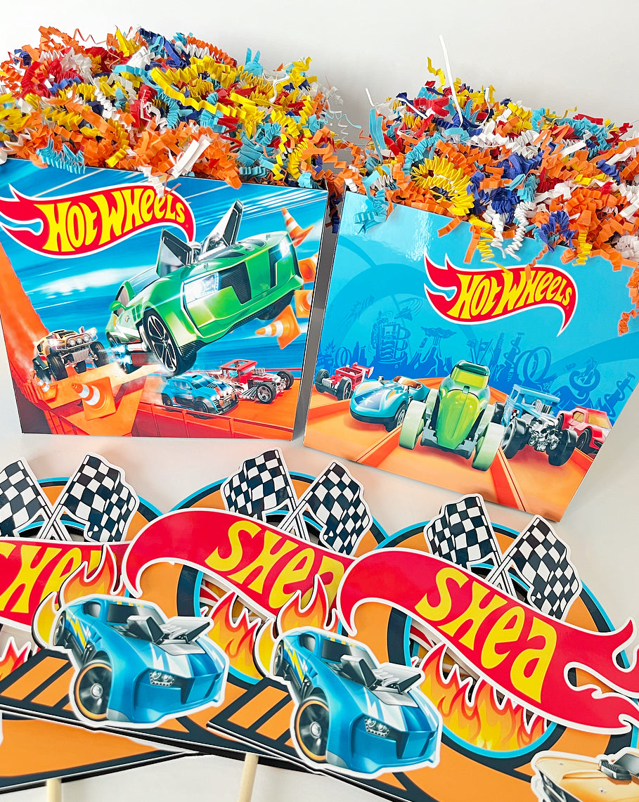 Hot Wheels themed Party Decorations