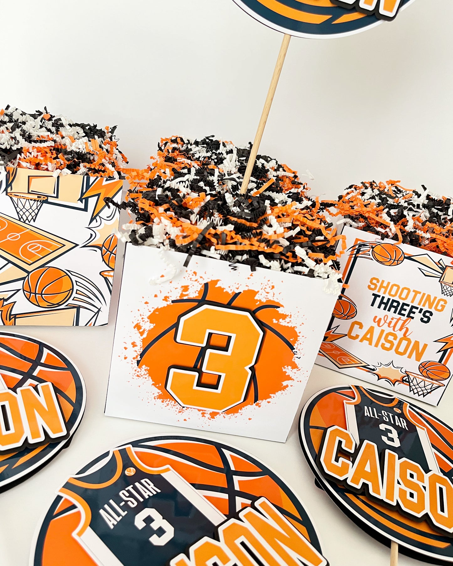 Basketball themed Centerpieces