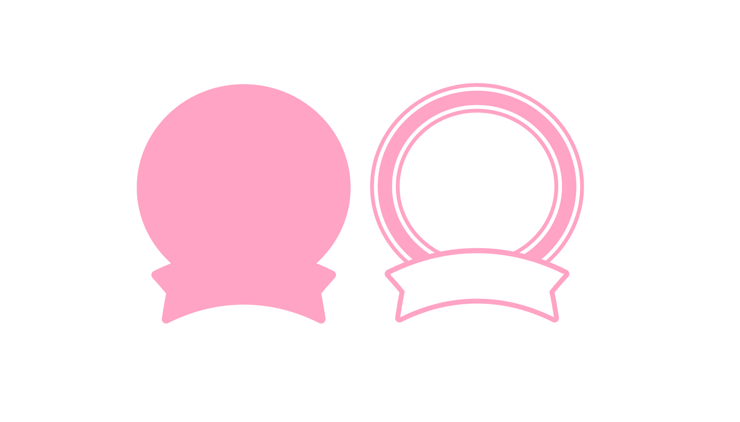 Cake Topper Template 4 - SVG - Instant Digital Download