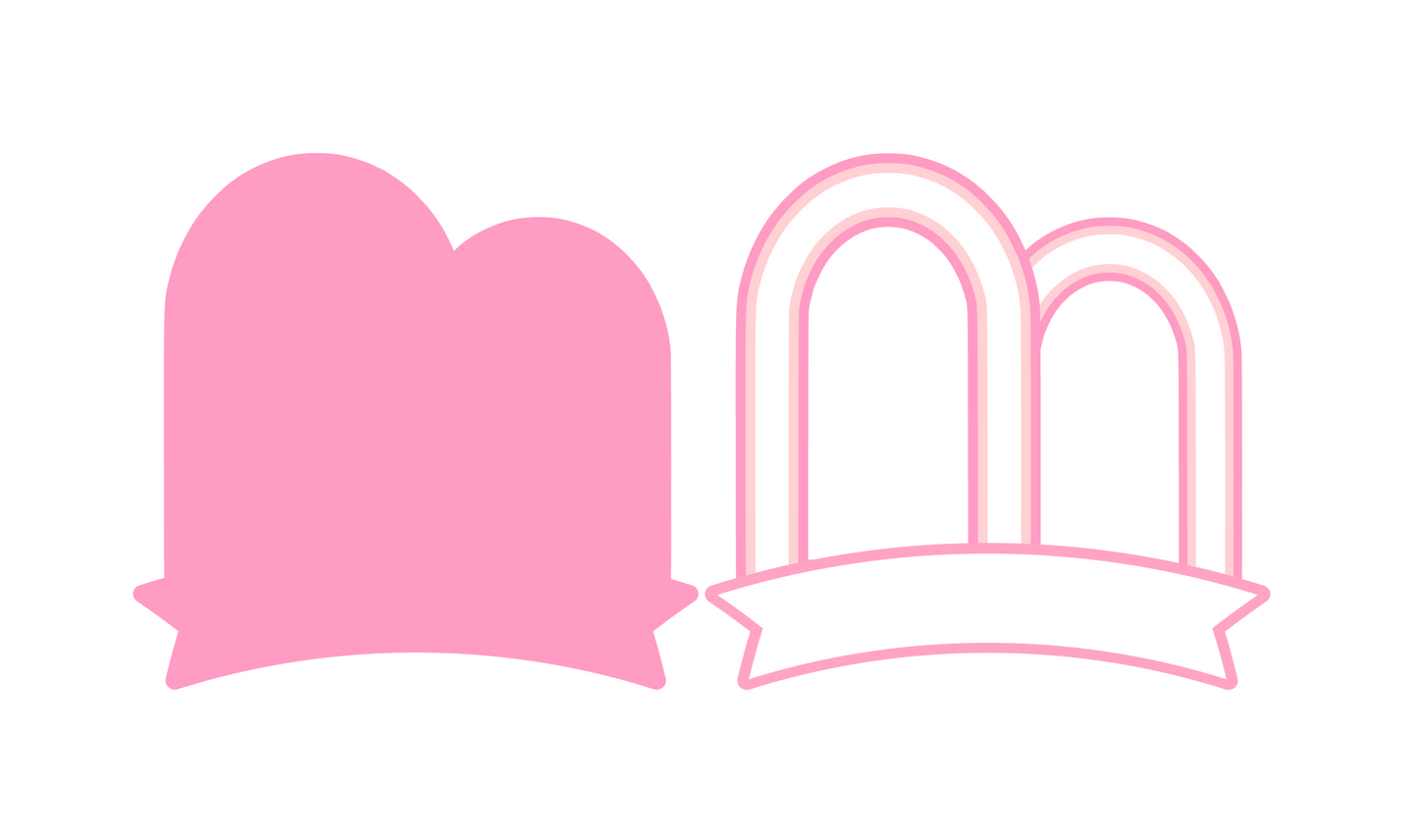 Cake Topper Template 5 - SVG - Instant Digital Download