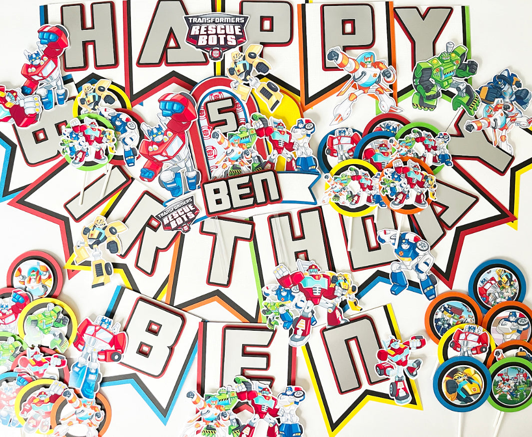 Transformers Rescue Bots themed Party Decorations