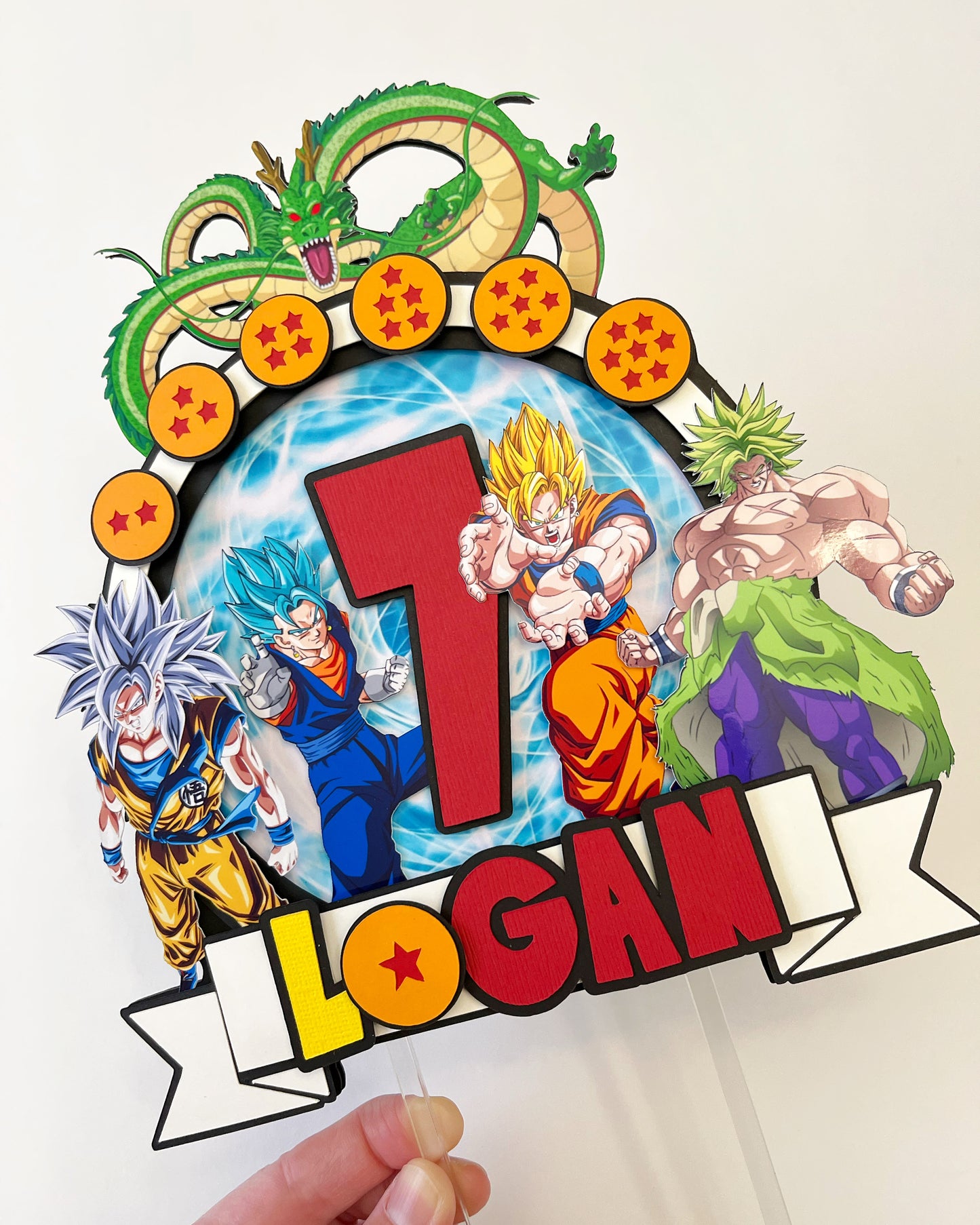 Dragon Ball Z themed party decorations