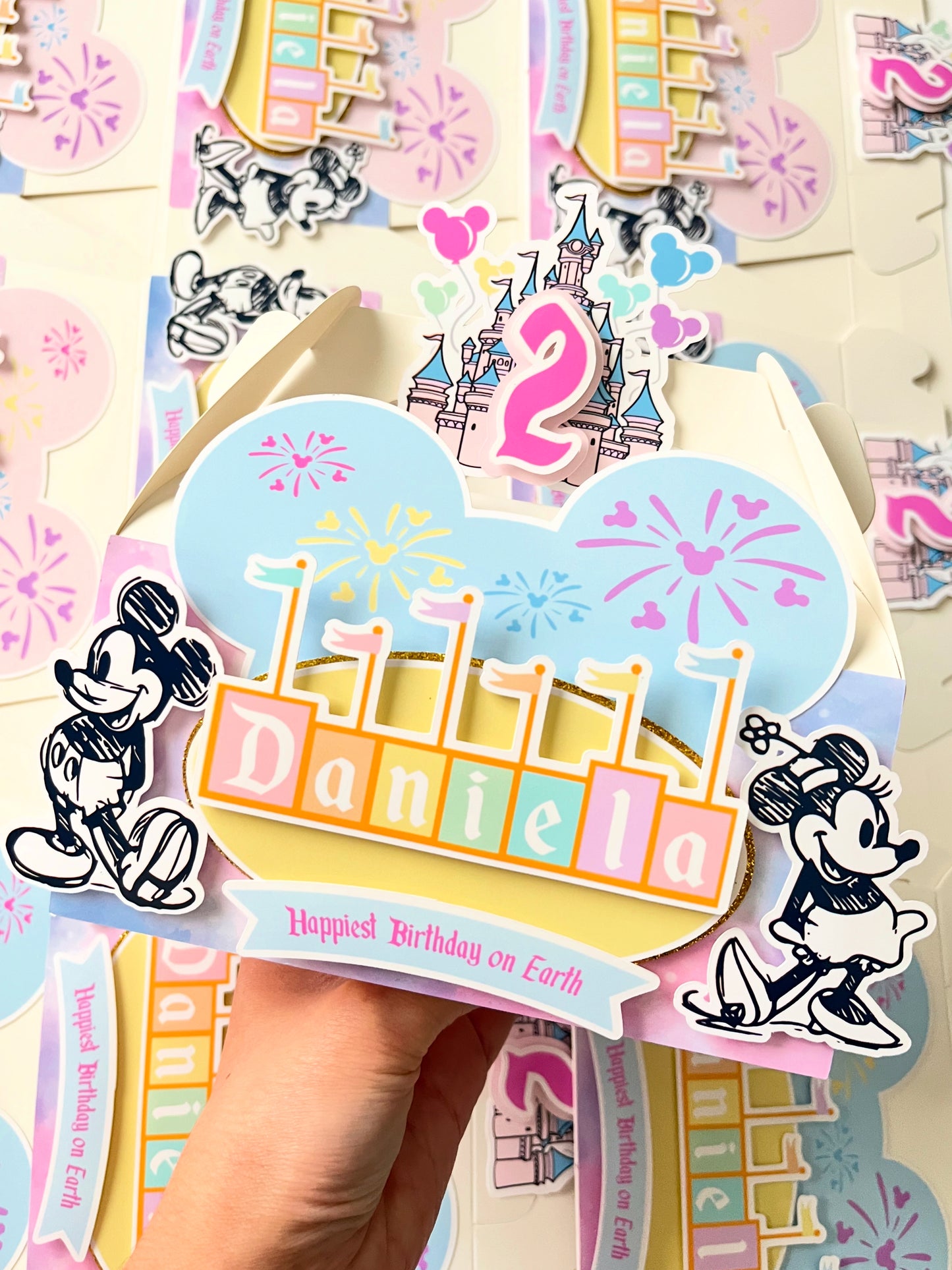 Disneyland themed Gable Favor Boxes