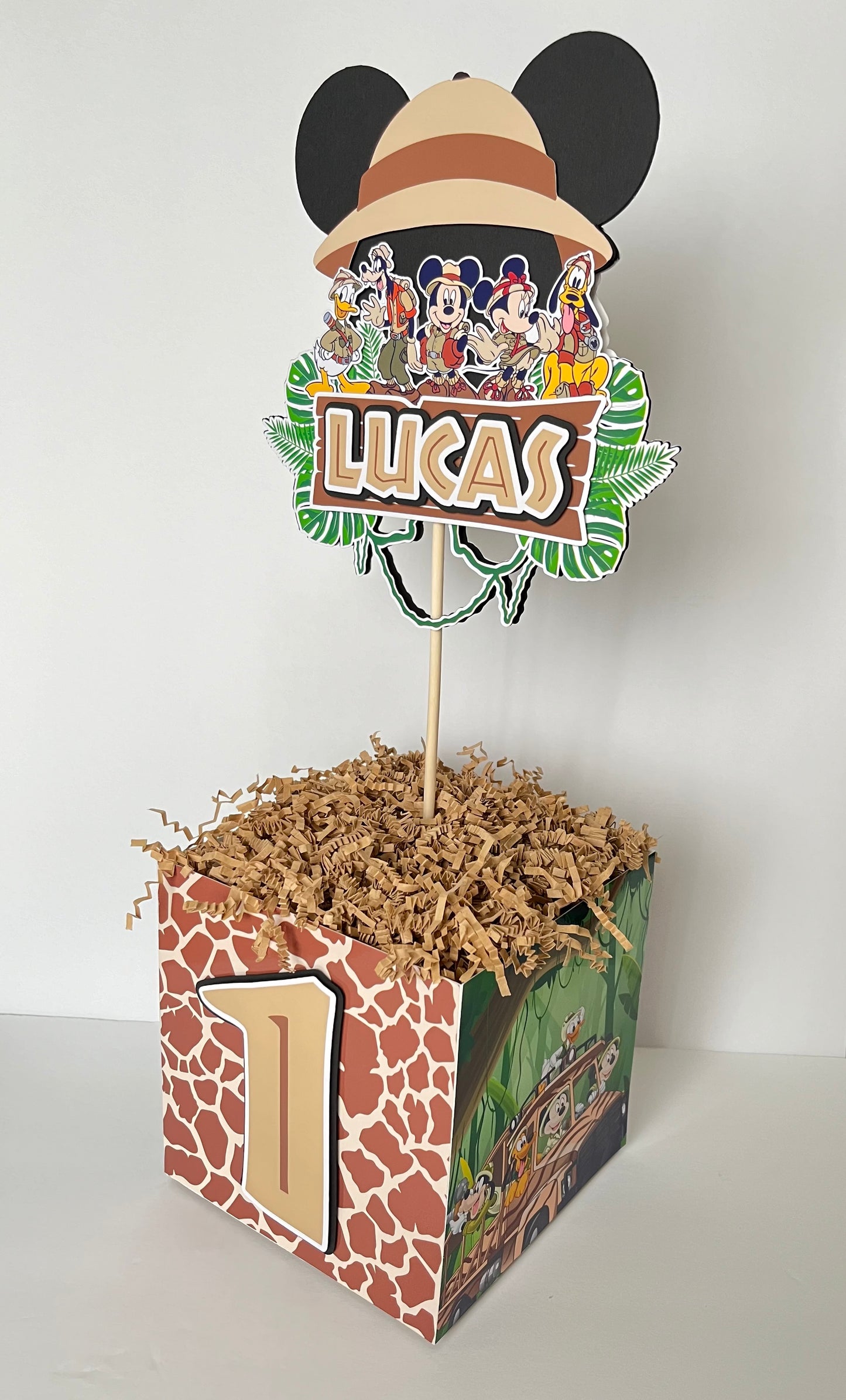 Mickey Safari themed Centerpieces