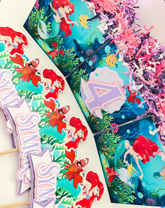 Little Mermaid themed Centerpieces