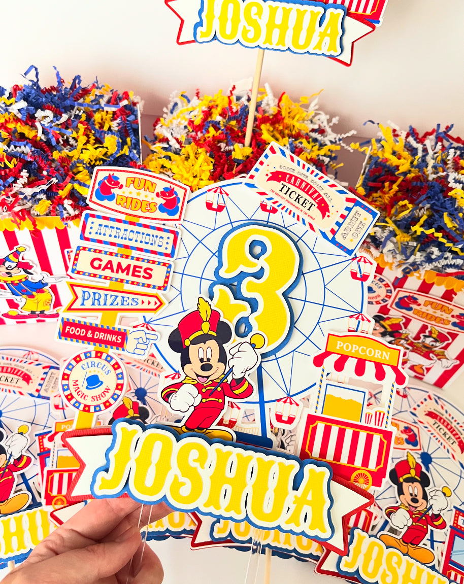 Mickey Mouse Carnival themed Party Decorations