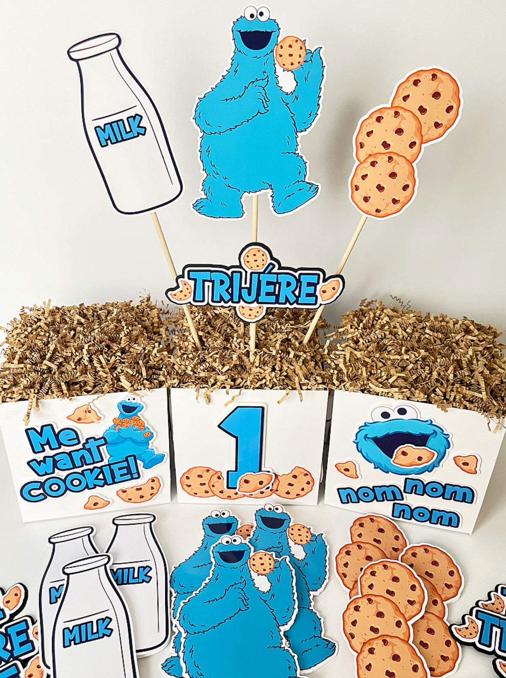 Cookie Monster Centerpieces – Dae2Dae Events