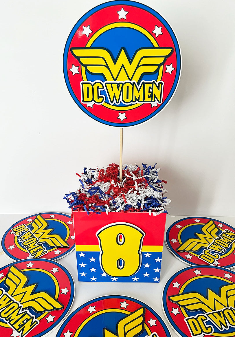 Wonder Woman Centerpieces