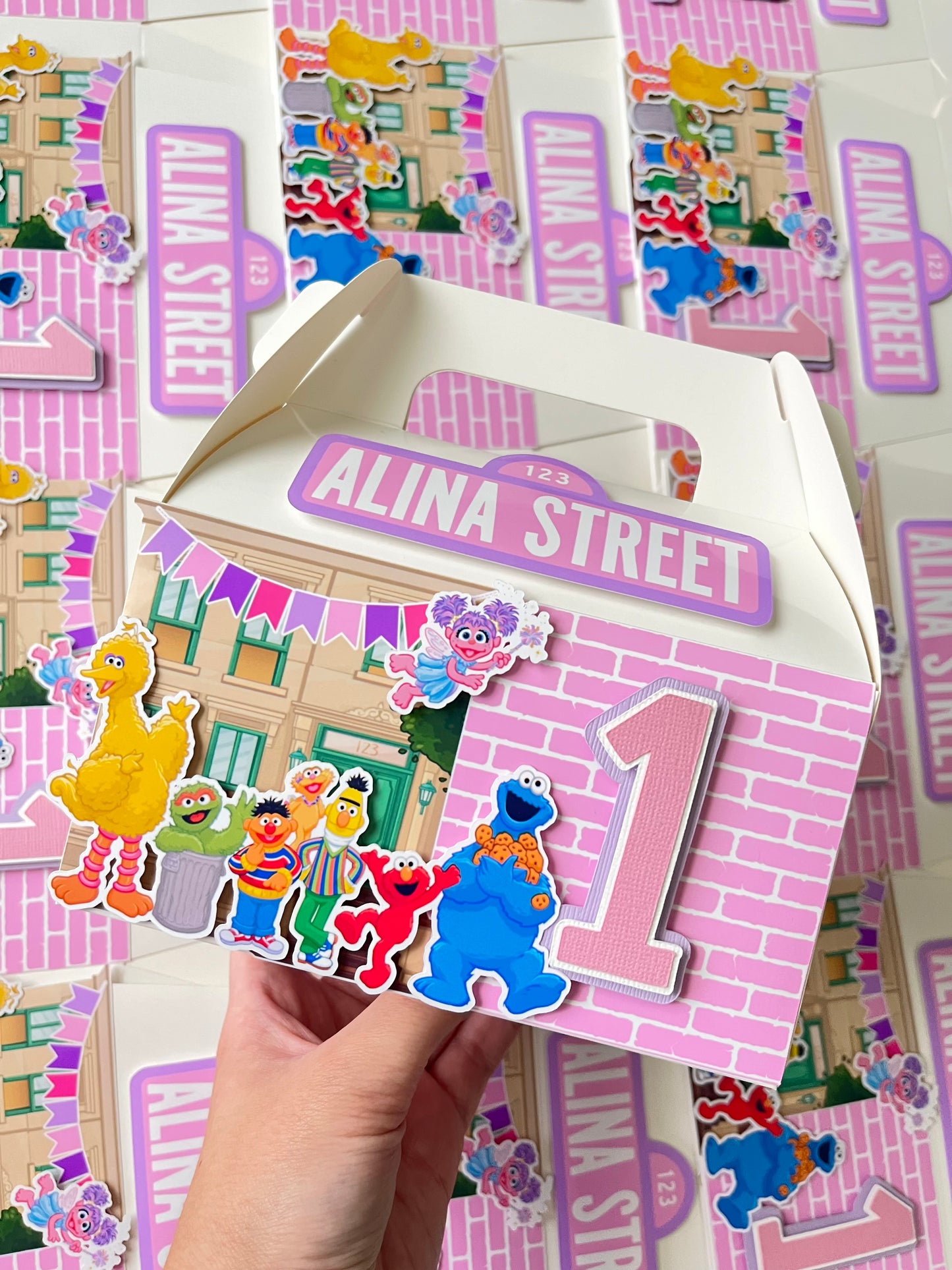 Sesame Street Gable Favor Boxes