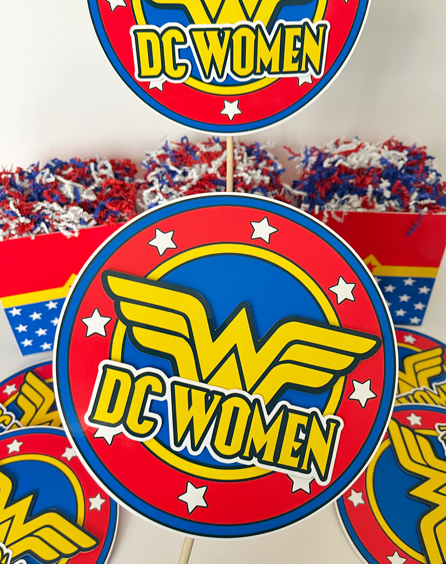 Wonder Woman Centerpieces