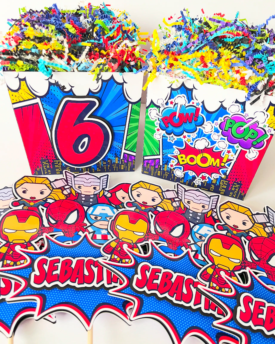 Marvel Superhero themed Party Decorations