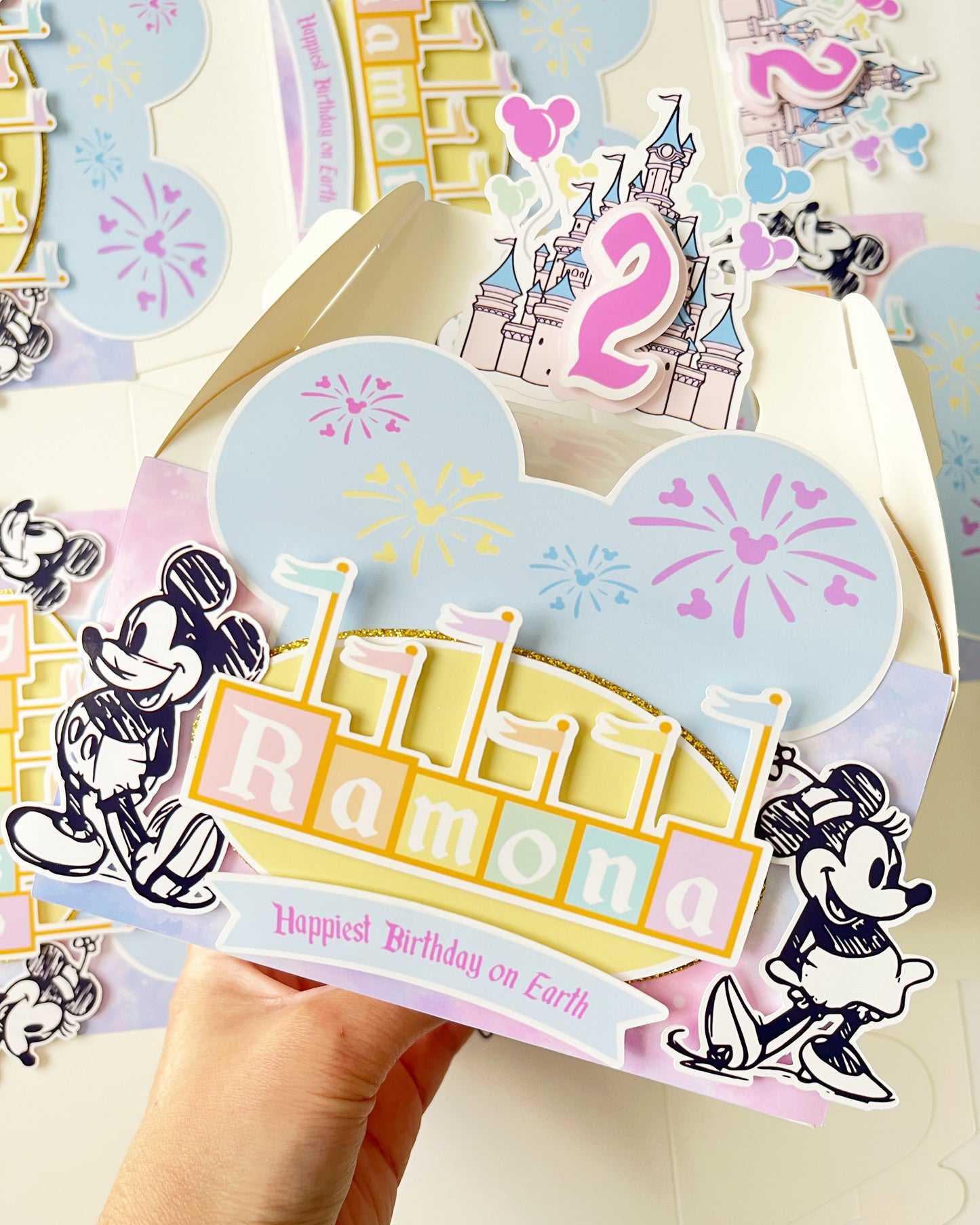 Disneyland themed Gable Favor Boxes