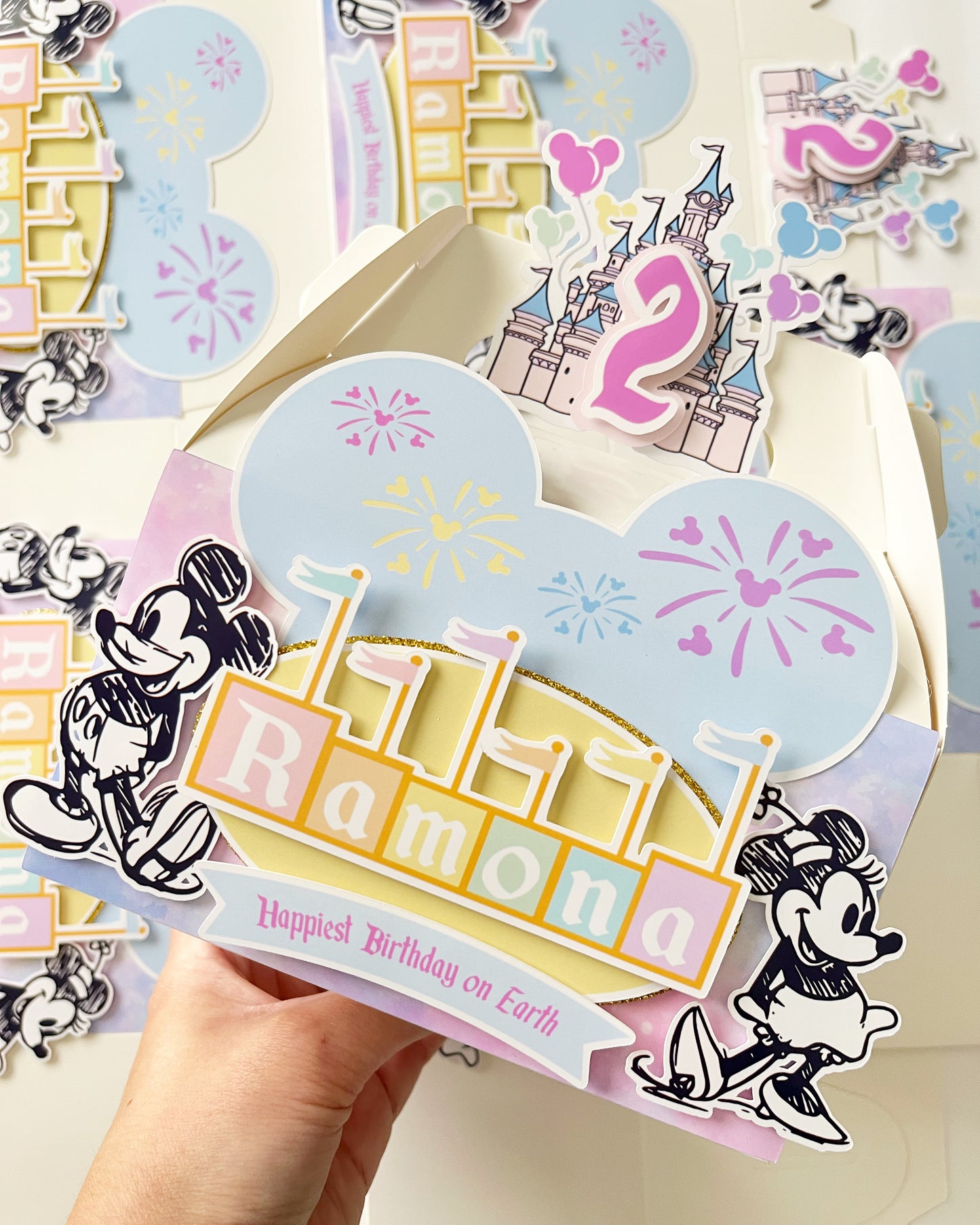 Disneyland themed Gable Favor Boxes