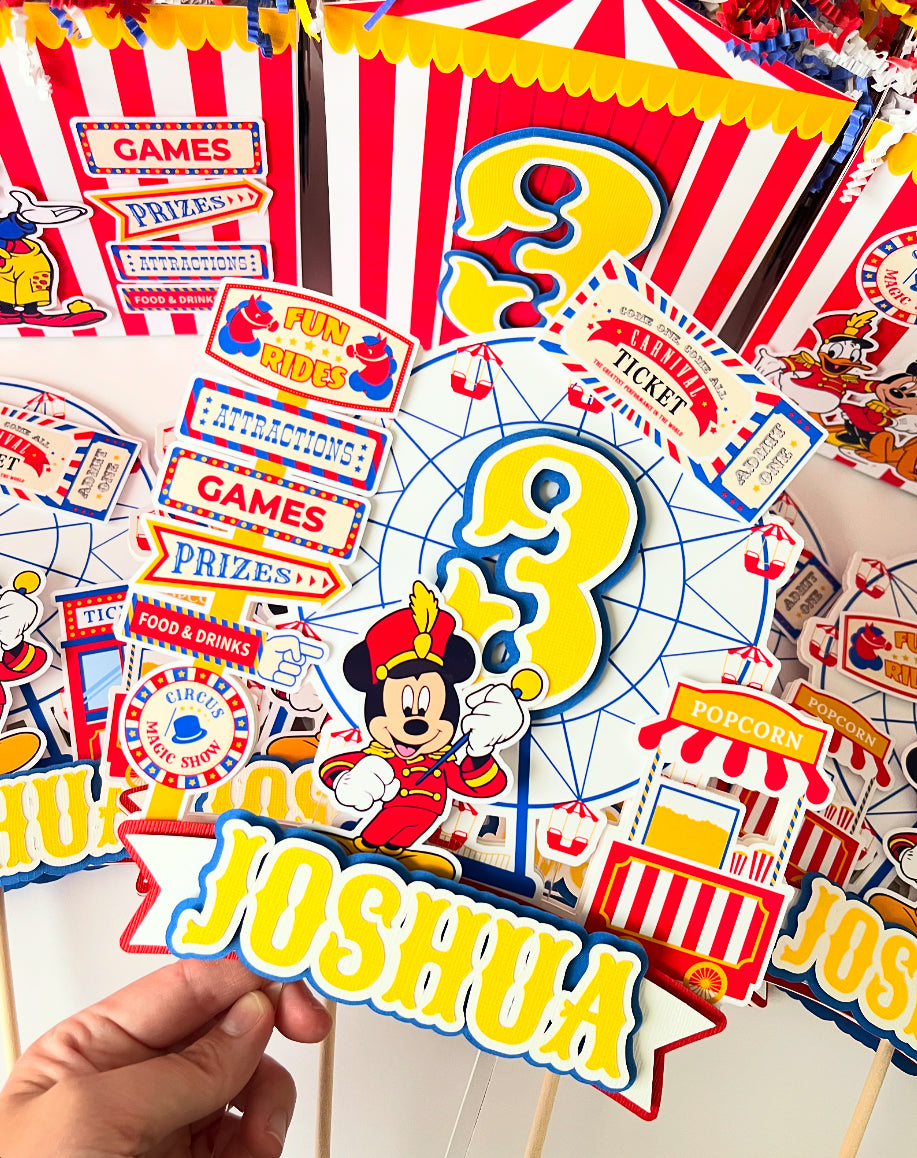 Mickey Mouse Carnival themed Party Decorations