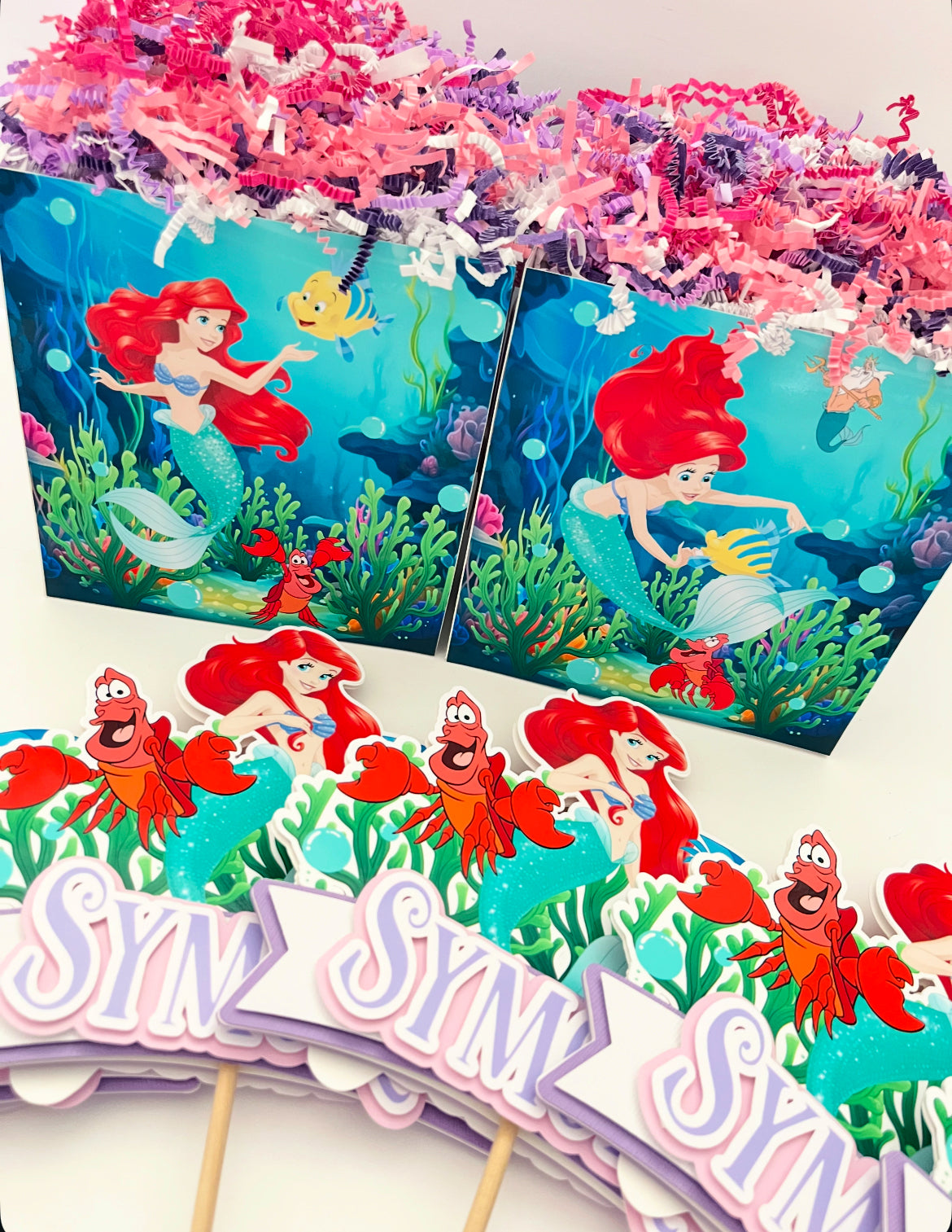 Little Mermaid themed Centerpieces