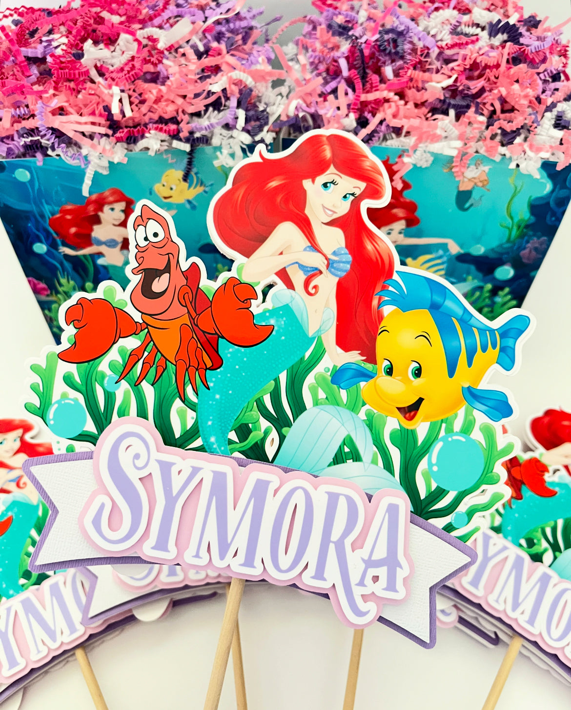 Little Mermaid themed Centerpieces