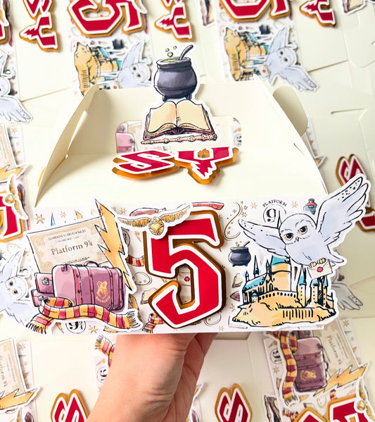 Harry Potter themed Gable Favor Boxes