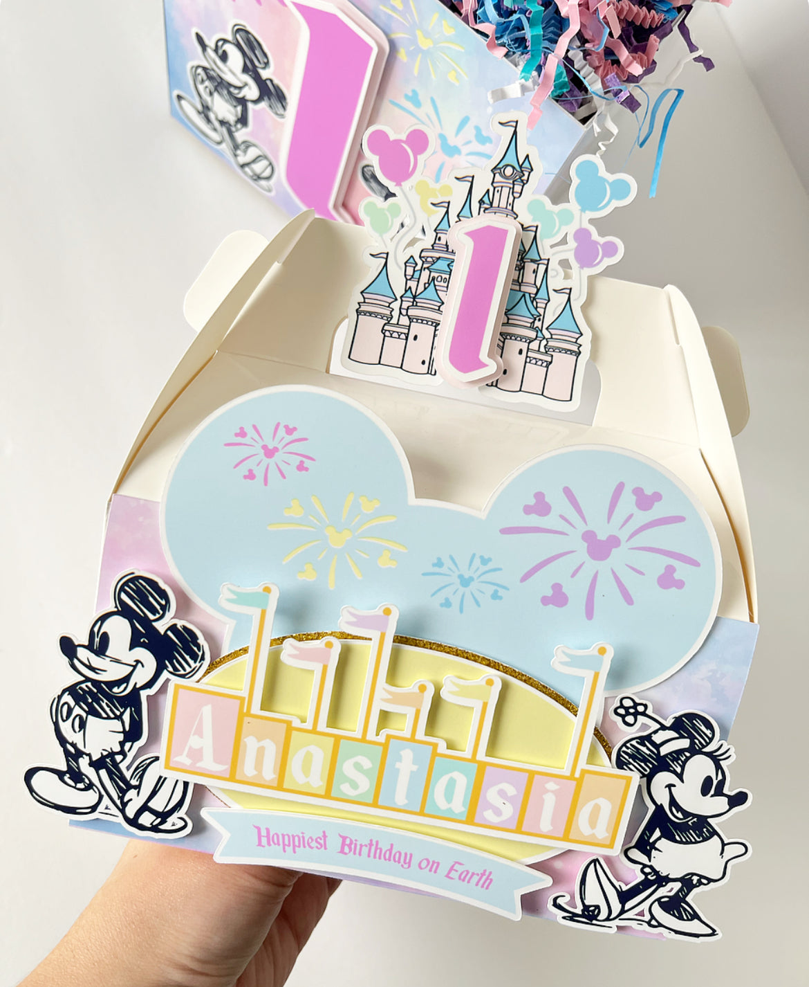 Disneyland themed Gable Favor Boxes