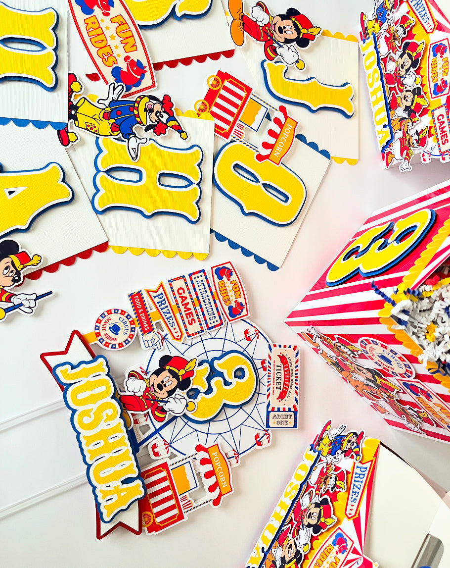 Mickey Mouse Carnival themed Party Decorations