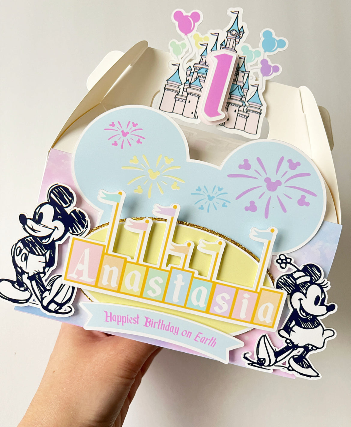 Disneyland themed Gable Favor Boxes