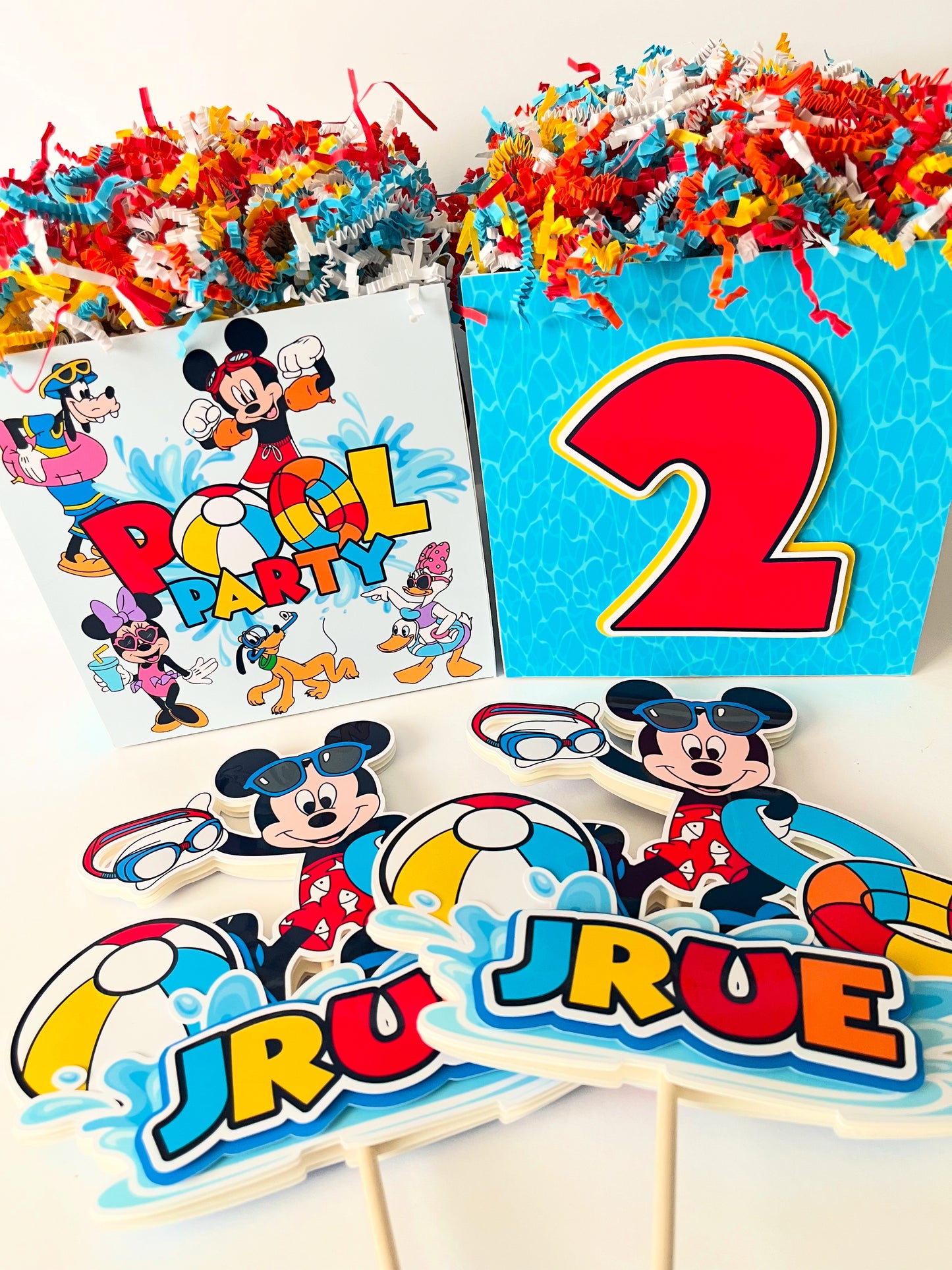 Mickey Mouse Pool Party themed Party Decorations