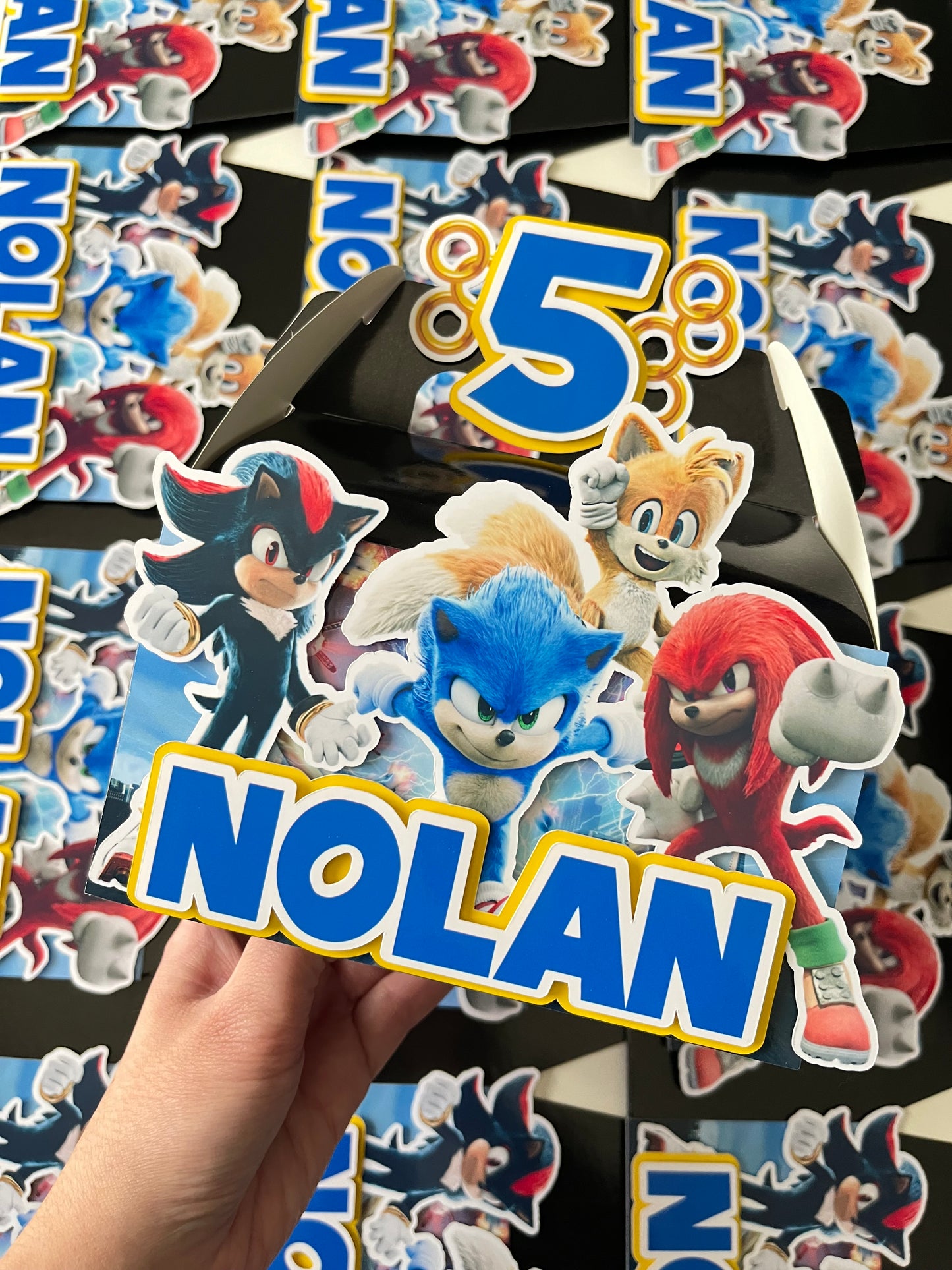 Knuckles, Sonic & Tails themed Party Decorations