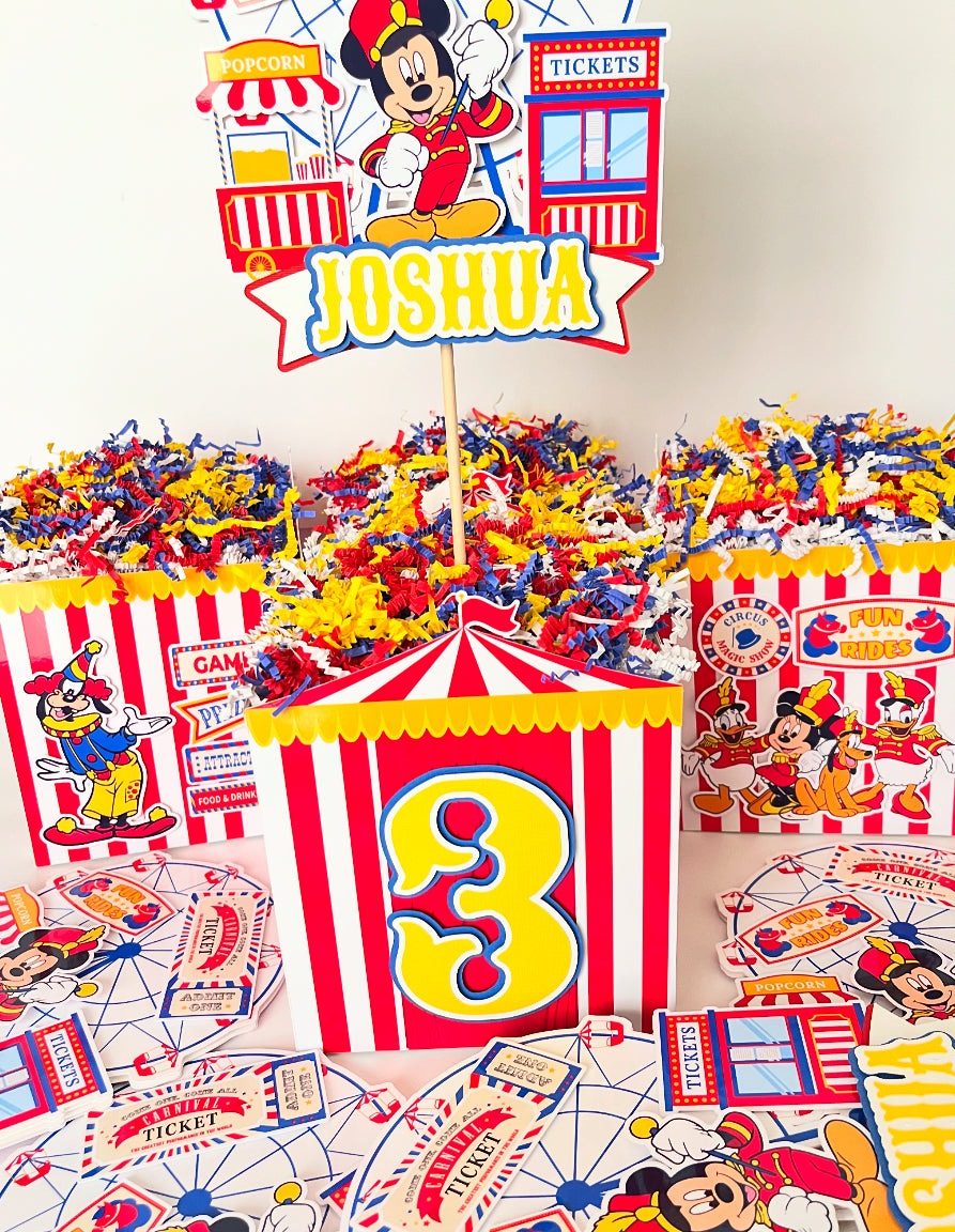 Mickey Mouse Carnival themed Party Decorations