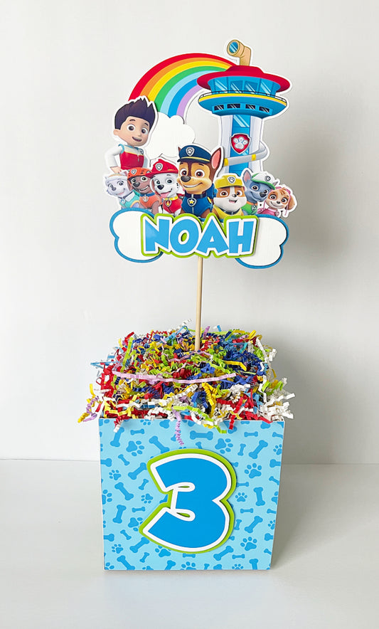 Paw Patrol themed Centerpieces