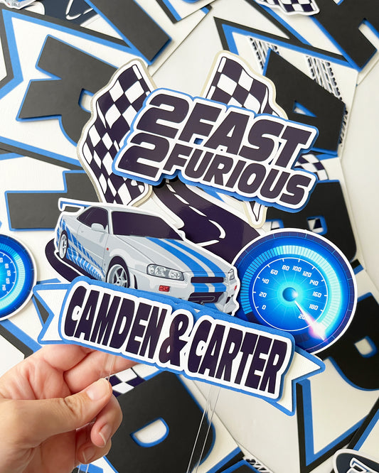 2 Fast 2 Furious themed Party Decorations