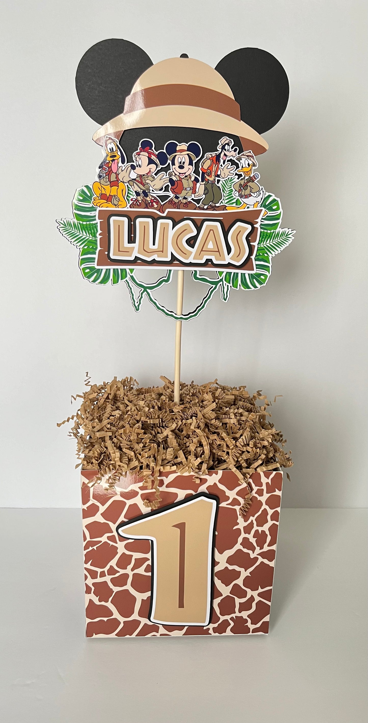 Mickey Safari themed Centerpieces