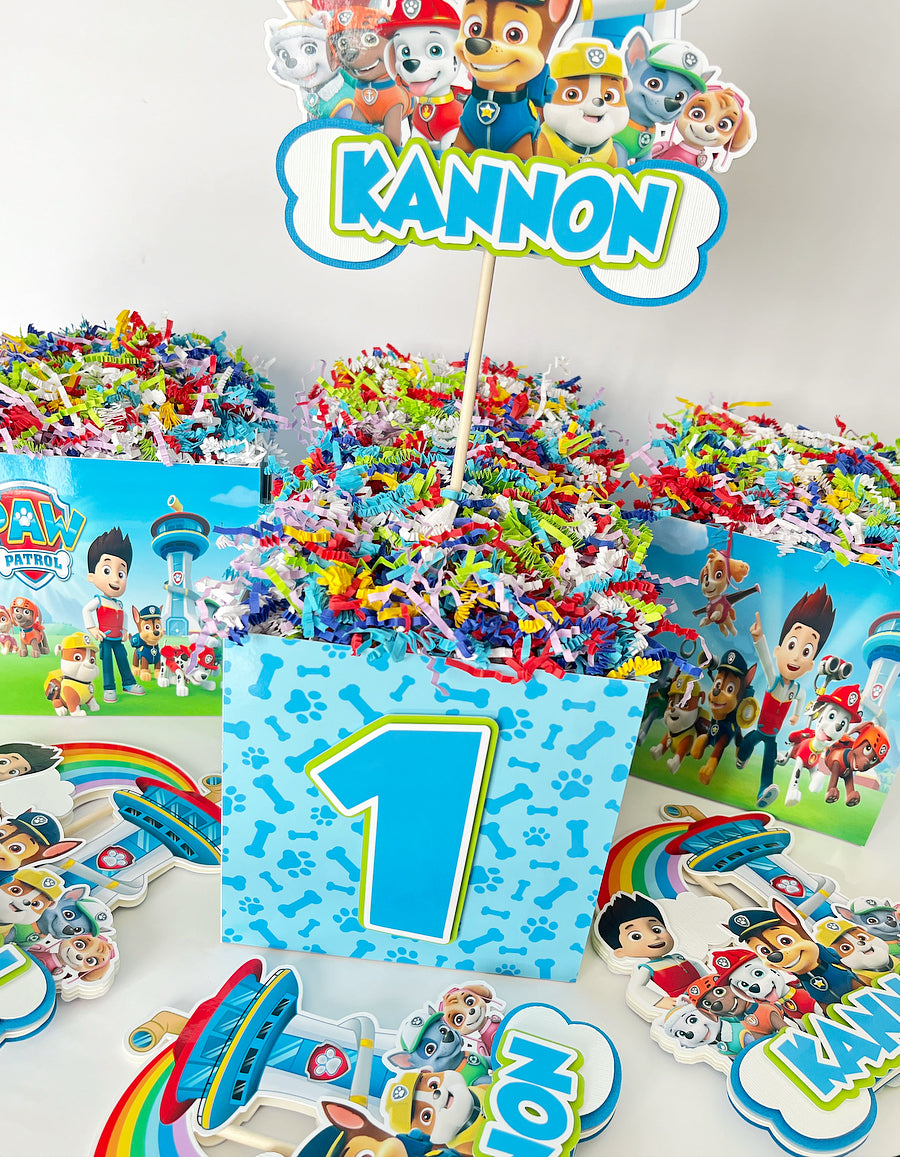 Paw Patrol themed Centerpieces – Dae2Dae Events paw-patrol-themed-centerpieces-dae2dae-events
