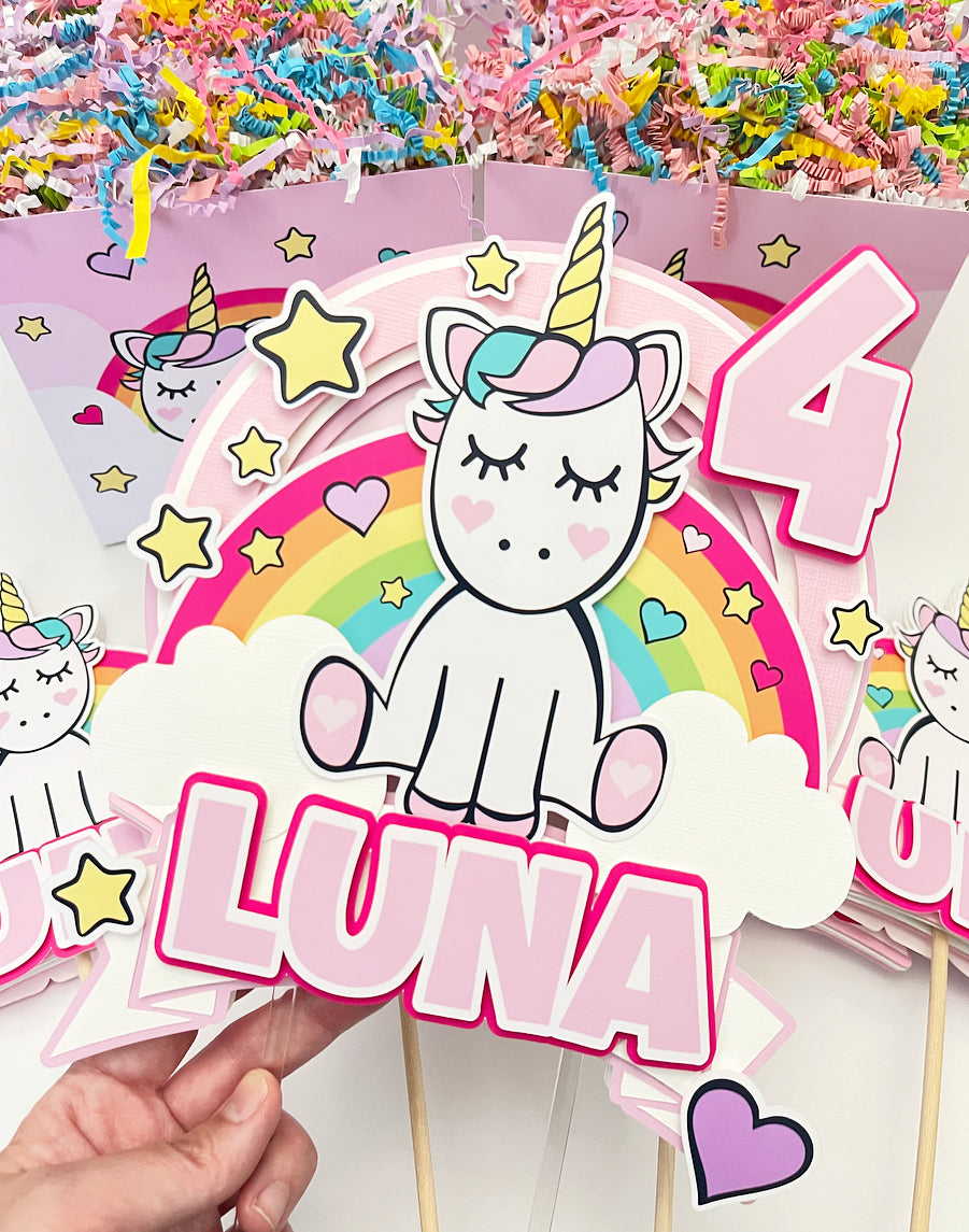 Unicorn themed Party Decorations