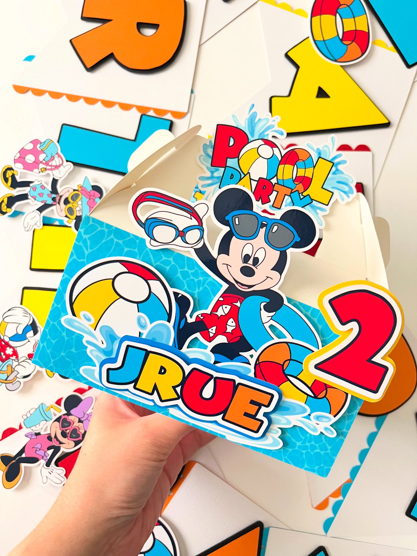 Mickey Mouse Pool Party themed Party Decorations