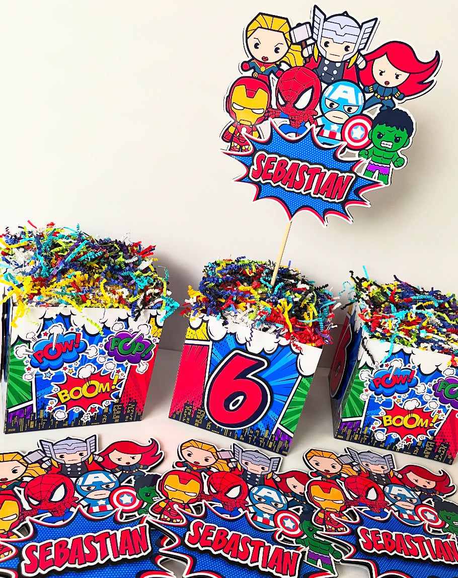 Marvel Superhero themed Party Decorations