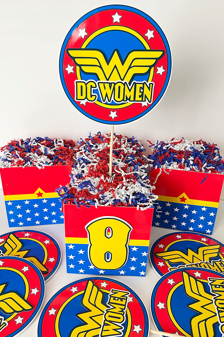 Wonder Woman Centerpieces