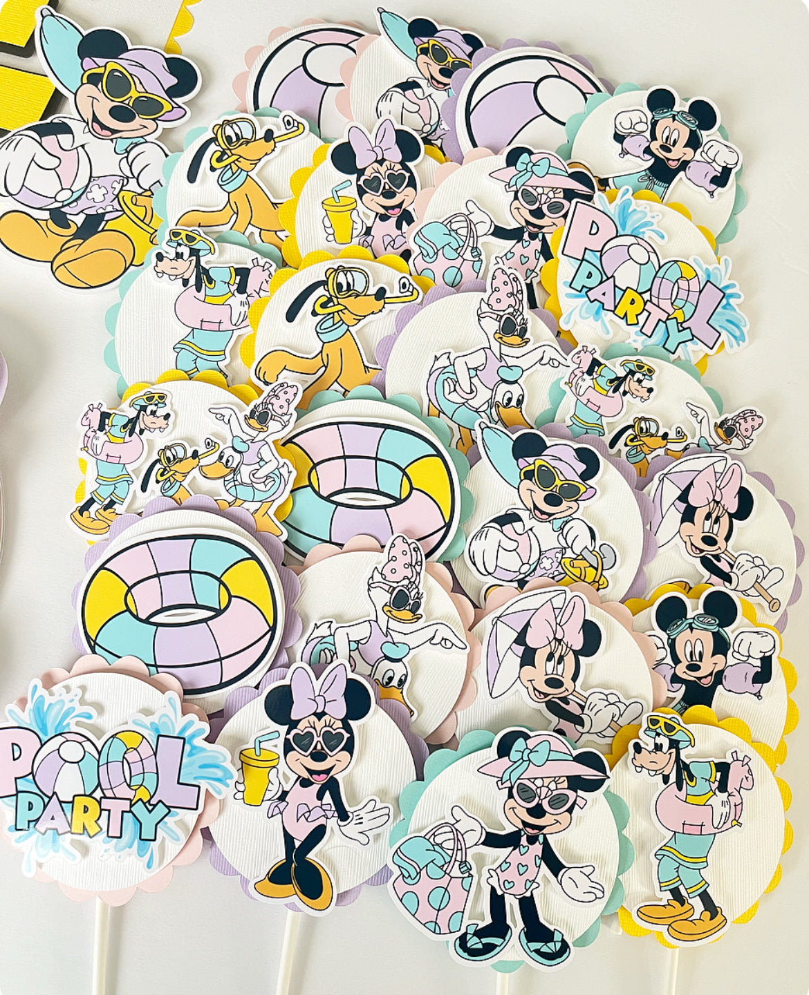 Minnie Mouse Pool Party themed Party Decorations