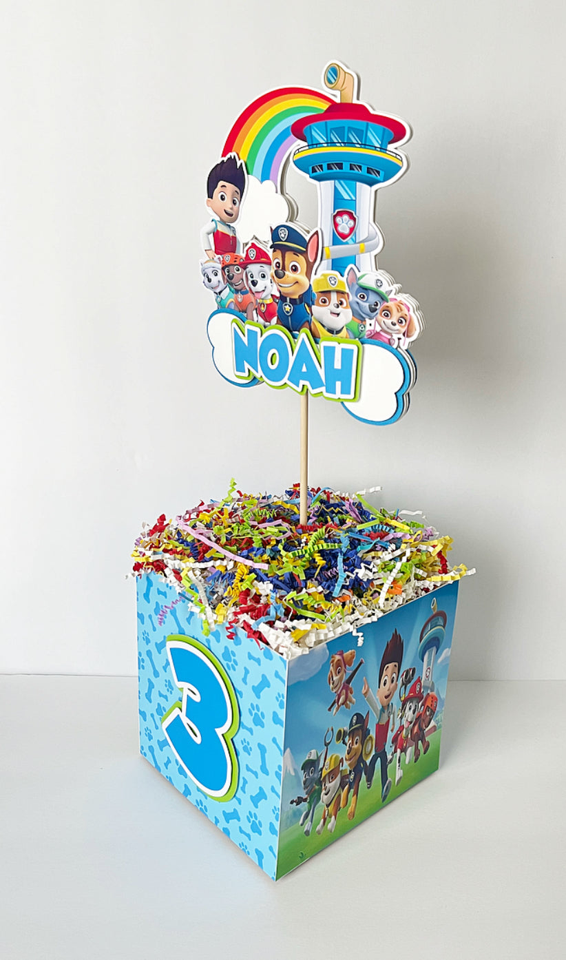 Paw Patrol themed Centerpieces