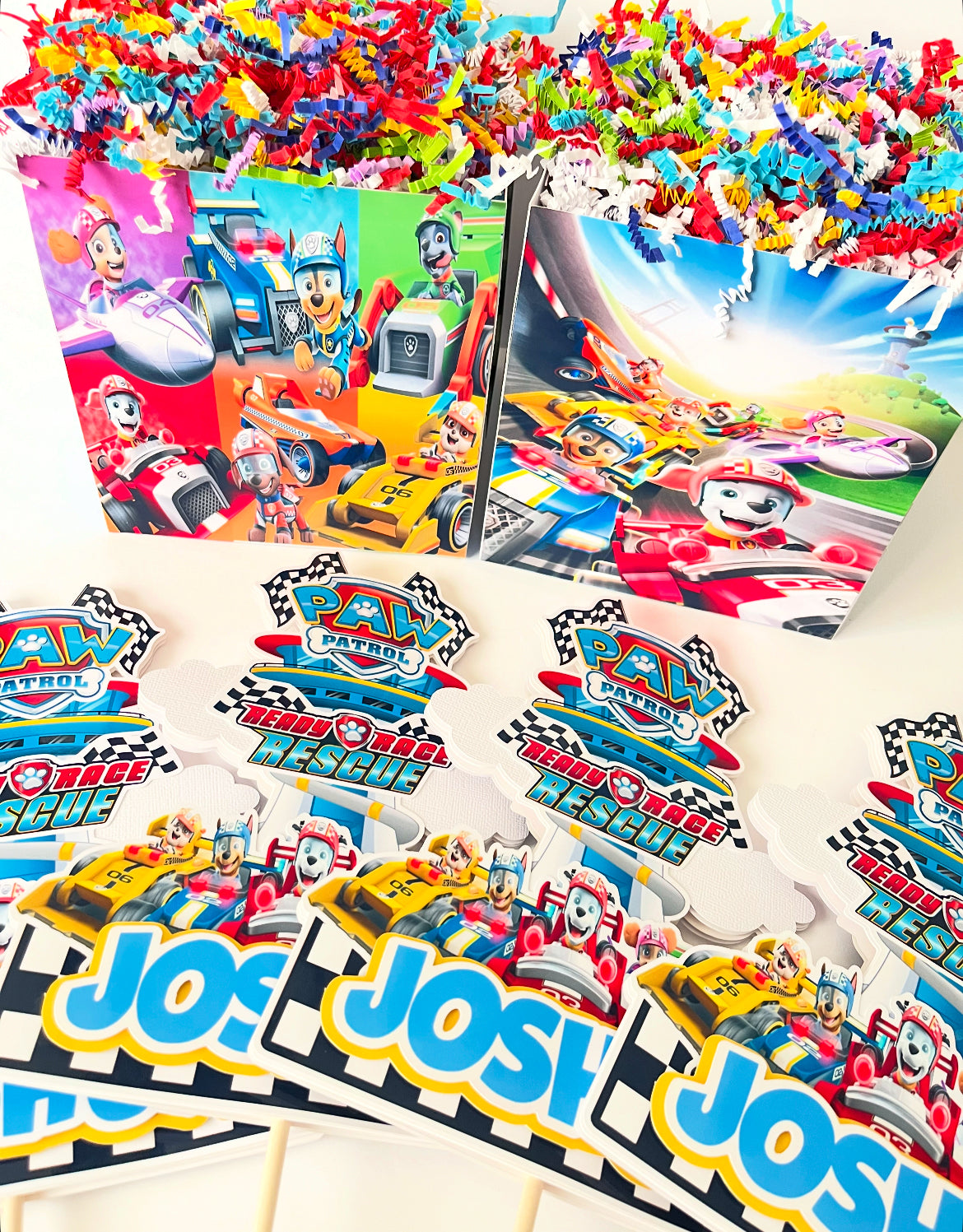Paw Patrol Race Rescue themed Party Decorations