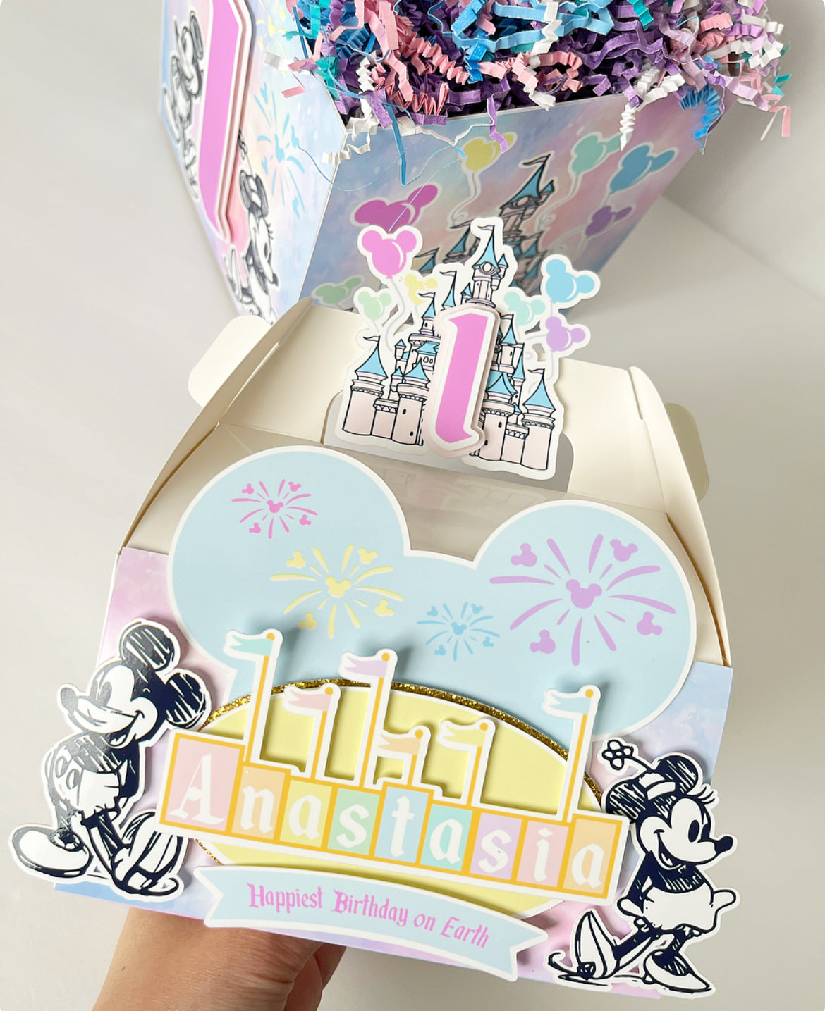 Disneyland themed Gable Favor Boxes